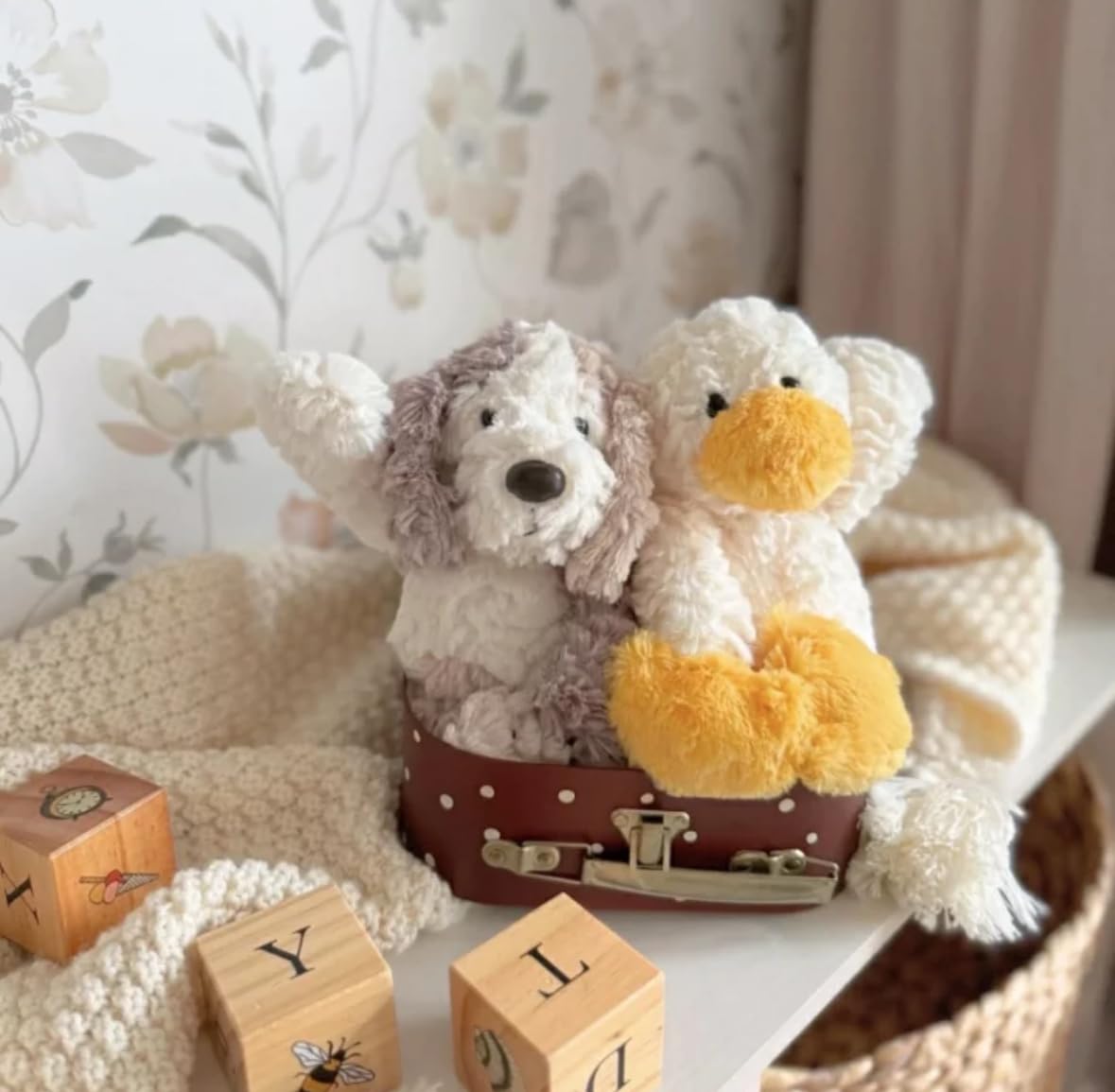 テディベアbaby♡カゴ&あひるset